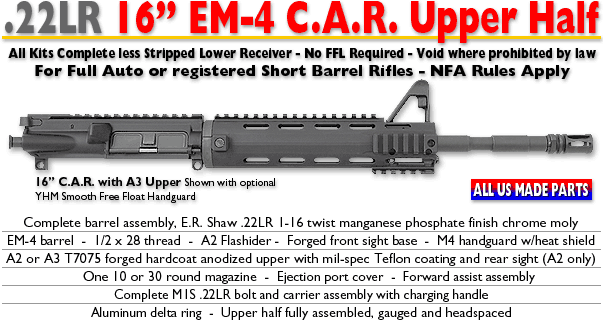 .22LR EM-4 SBR Upper