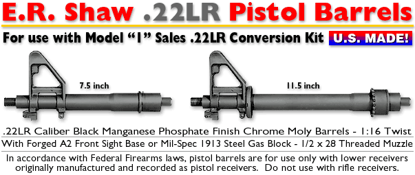 .22LR Pistol Barrel