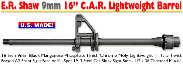 9mm Lightweight C.A.R. Barrel