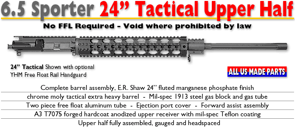 6.5 Sporter 24-inch Tactical Upper