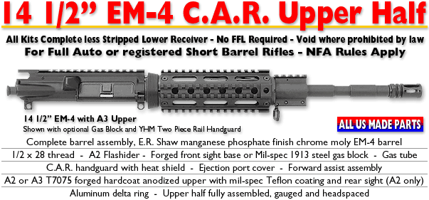 5.56/.223 EM-4 SBR Upper