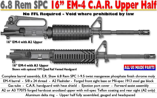 6.8 Rem SPC EM-4 Upper