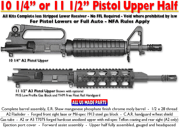 5.56/.223 Pistol-10/11 Upper