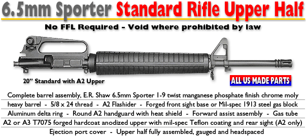 6.5 Sporter Standard Upper