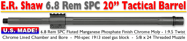 6.8 Rem 20-inch Tactical Barrel