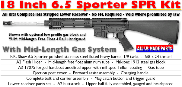 18-inch Mid-Length 6.5 Sporter