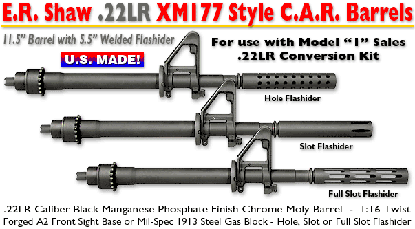 .22LR XM177 Style Barrel