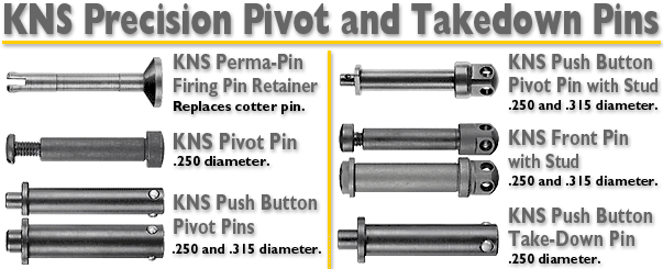 KNS Pivot and Takedown Pins