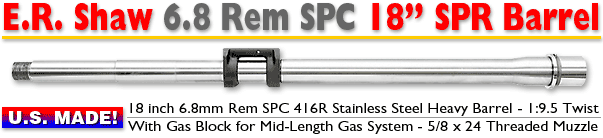 18-inch 6.8 Rem SPR Barrel