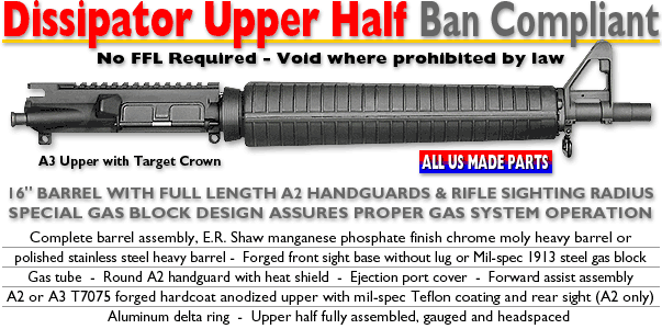 5.56 NATO AWB Dissipator Upper