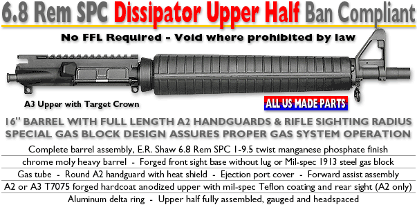 6.8 Rem AWB Dissipator Upper