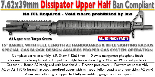 7.62x39 AWB Dissipator Upper