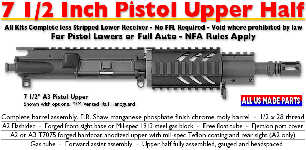 5.56 NATO Pistol-7 1/2 Upper