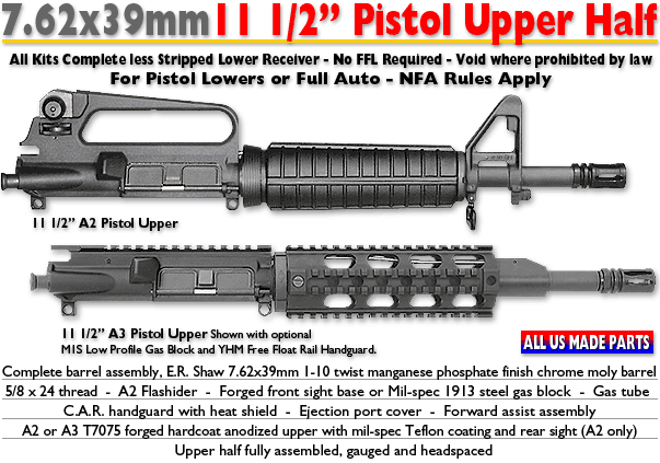 7.62x39 Pistol Upper
