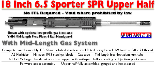18-inch ML 6.5 Sporter SPR Upper
